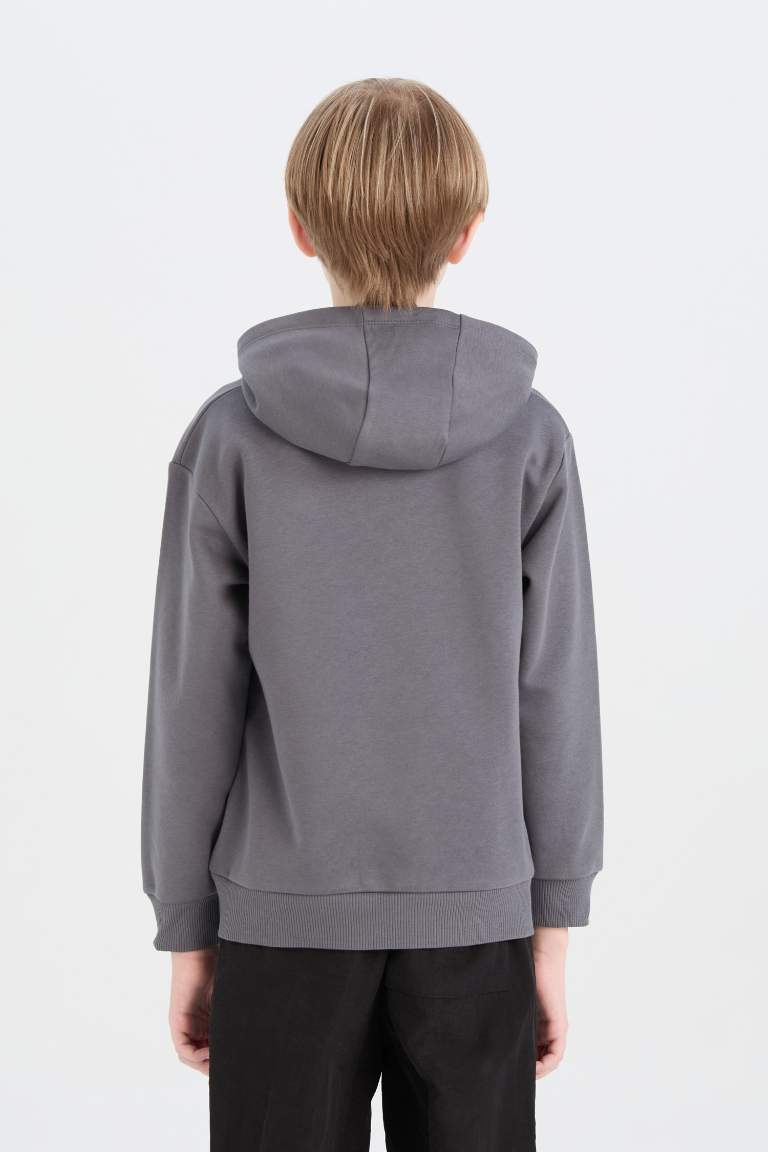 Boy Batman Hooded Kangaroo Pocket Sweatshirt