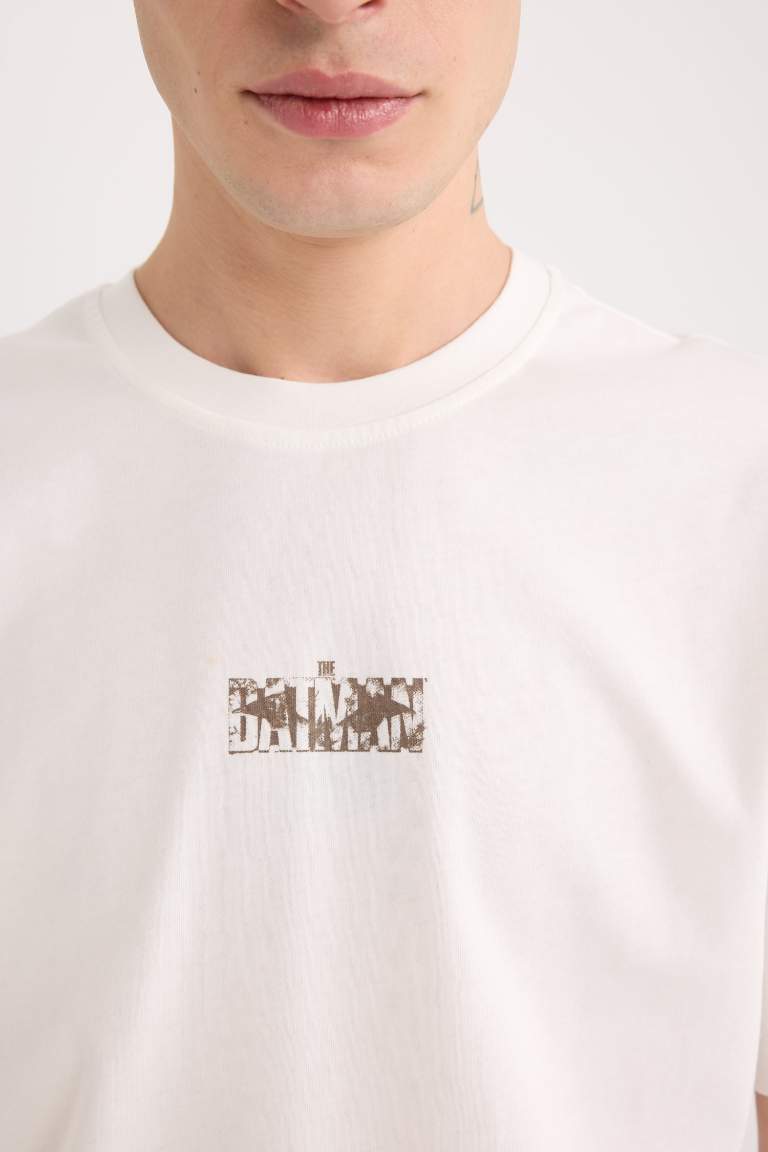 Boxy Fit Crew Neck Printed T-Shirt