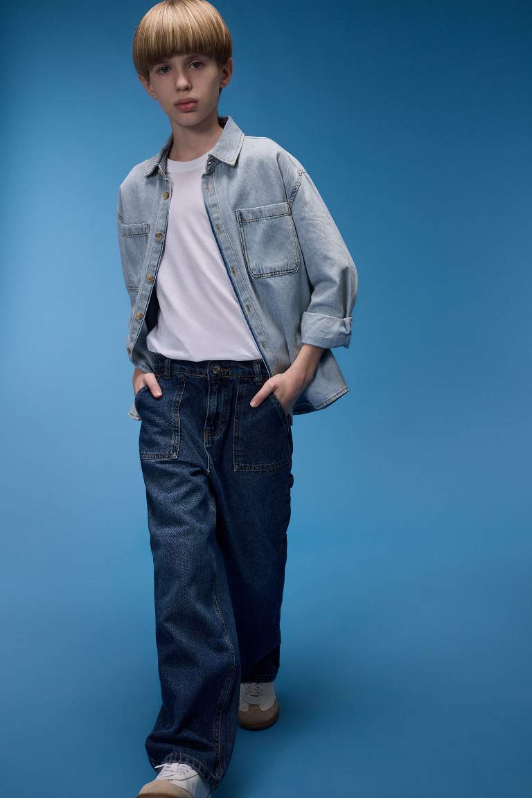 Boy Wide Leg Straight Leg Jeans