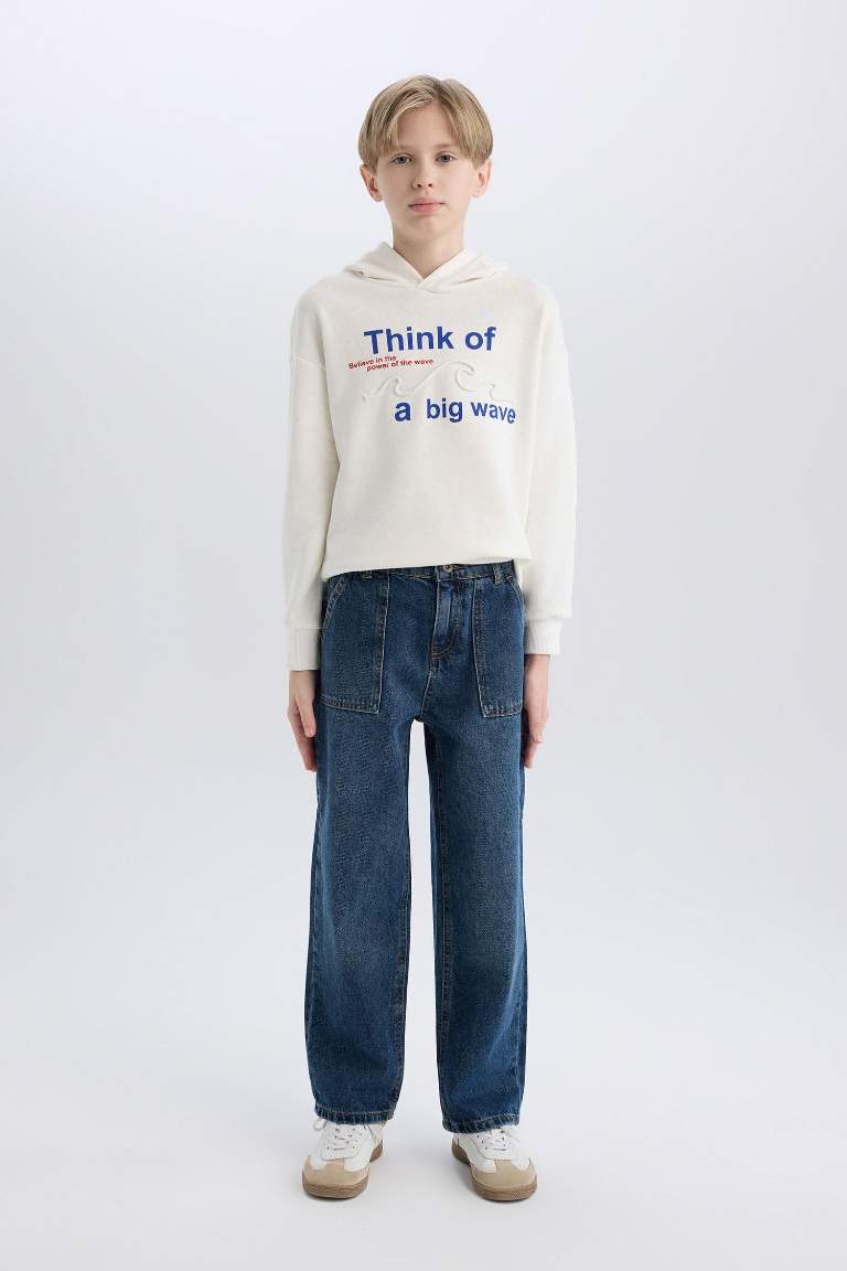 Boy Wide Leg Straight Leg Jeans