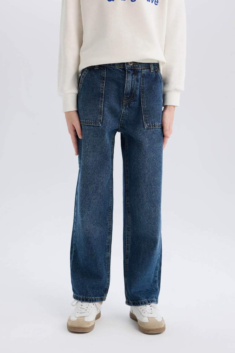 Boy Wide Leg Straight Leg Jeans