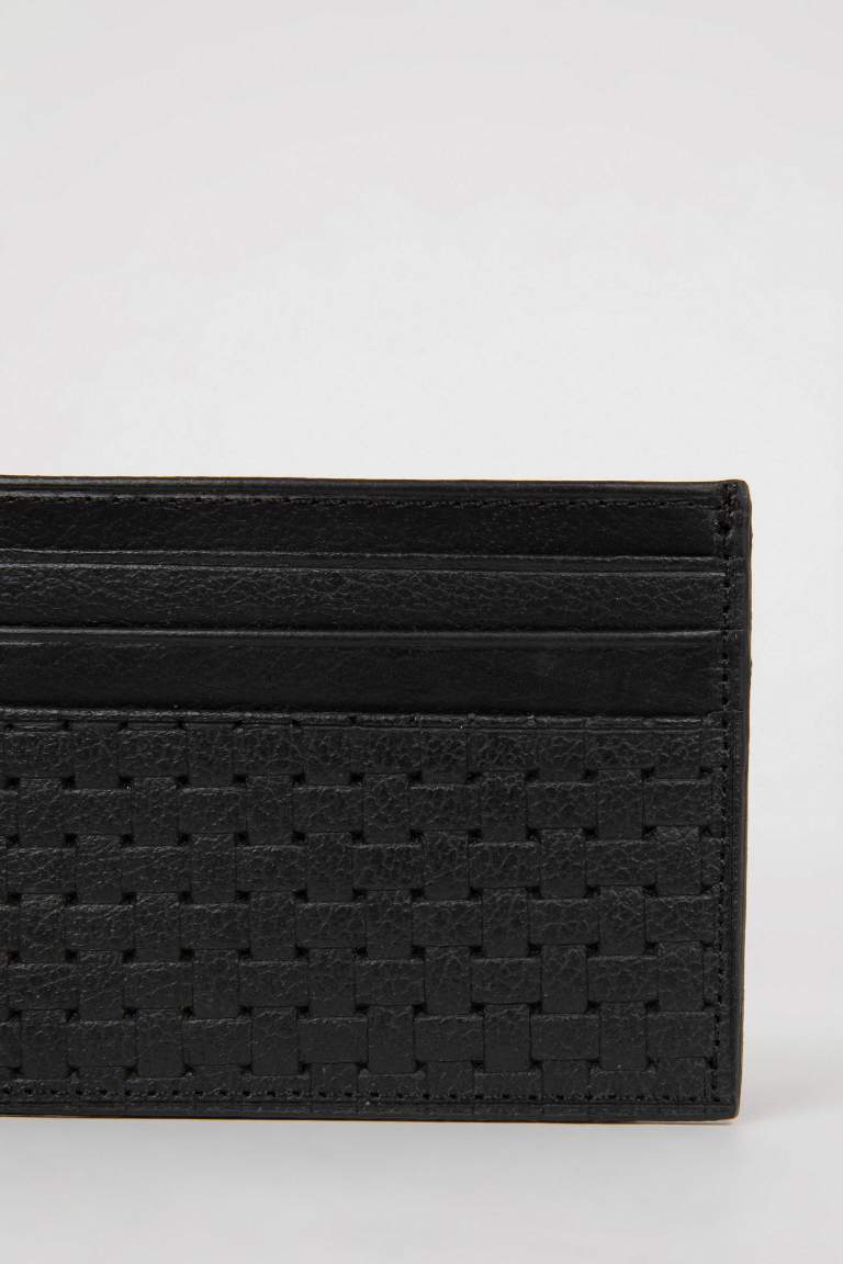 Porte-cartes en simili-cuir pour hommes