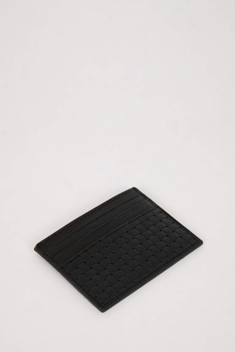 Porte-cartes en simili-cuir pour hommes