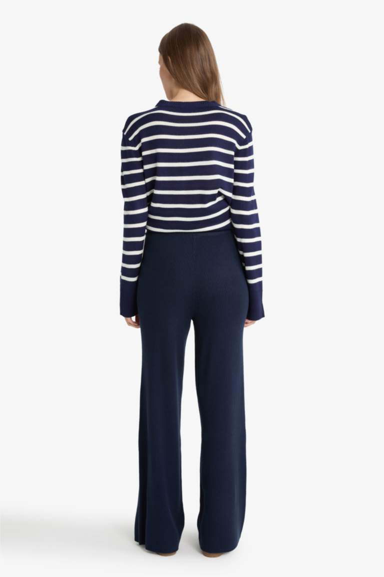 Regular Fit Straight Leg Trousers