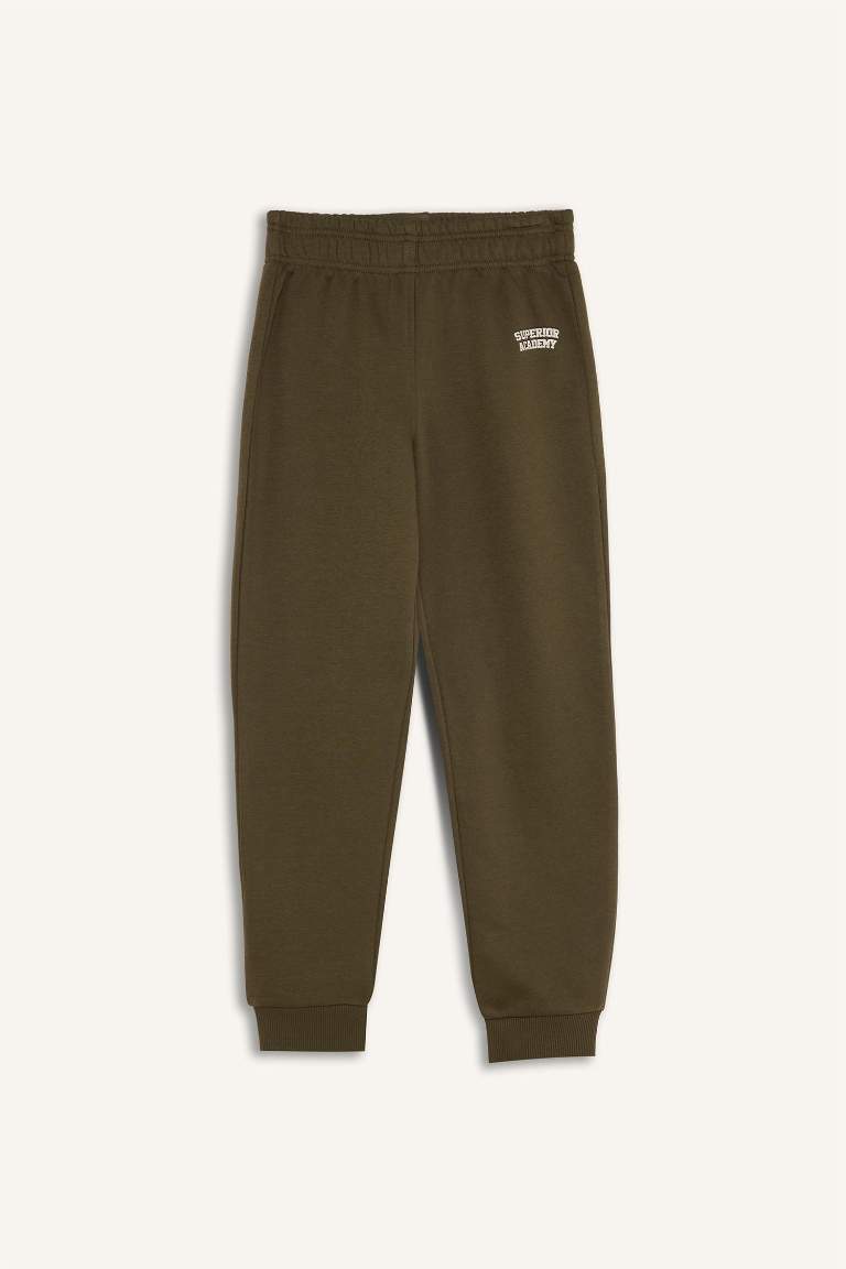 Pantalon Jogging épais à imprimé à taille élastique