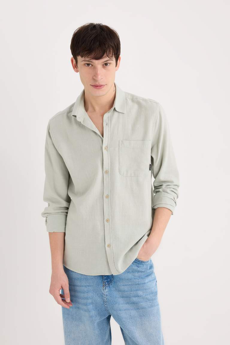 Regular Fit Cotton Long Sleeve Shirt