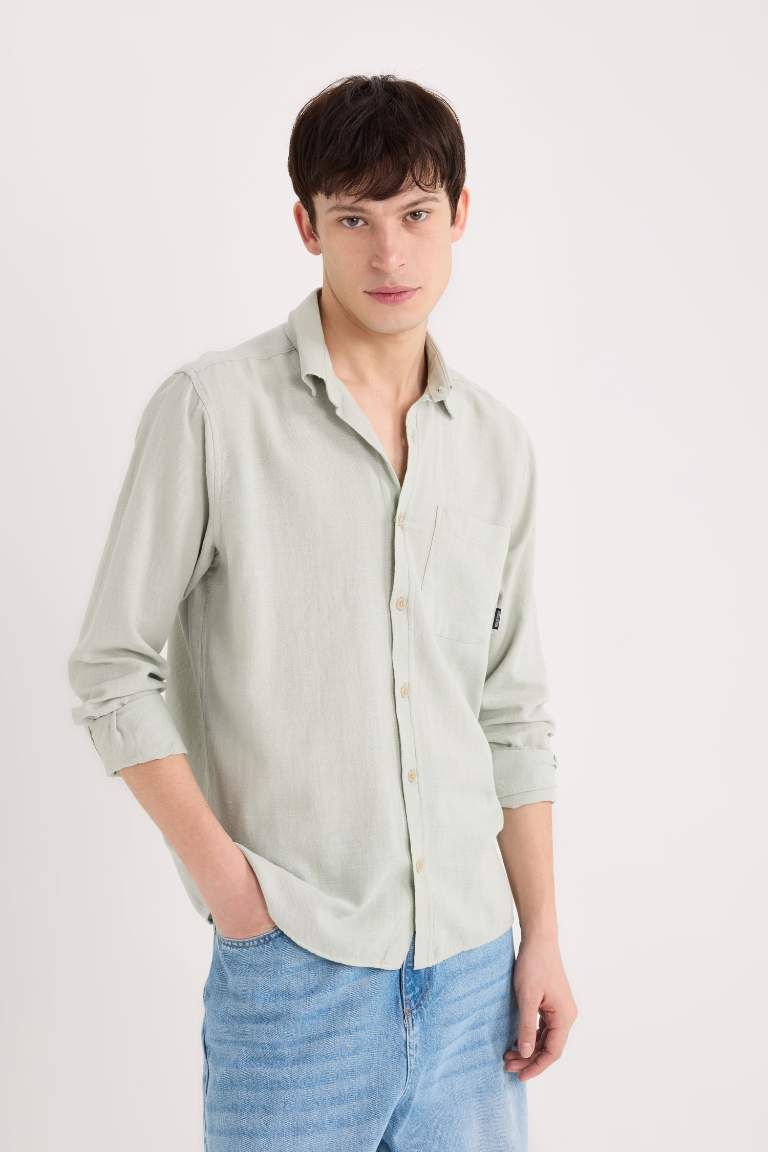 Regular Fit Cotton Long Sleeve Shirt