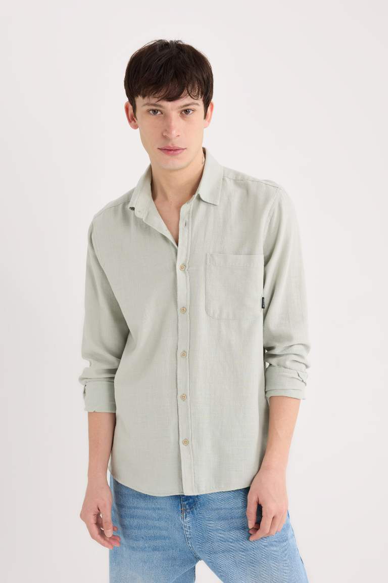 Regular Fit Cotton Long Sleeve Shirt