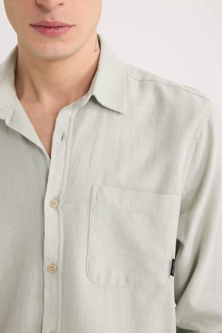 Regular Fit Cotton Long Sleeve Shirt