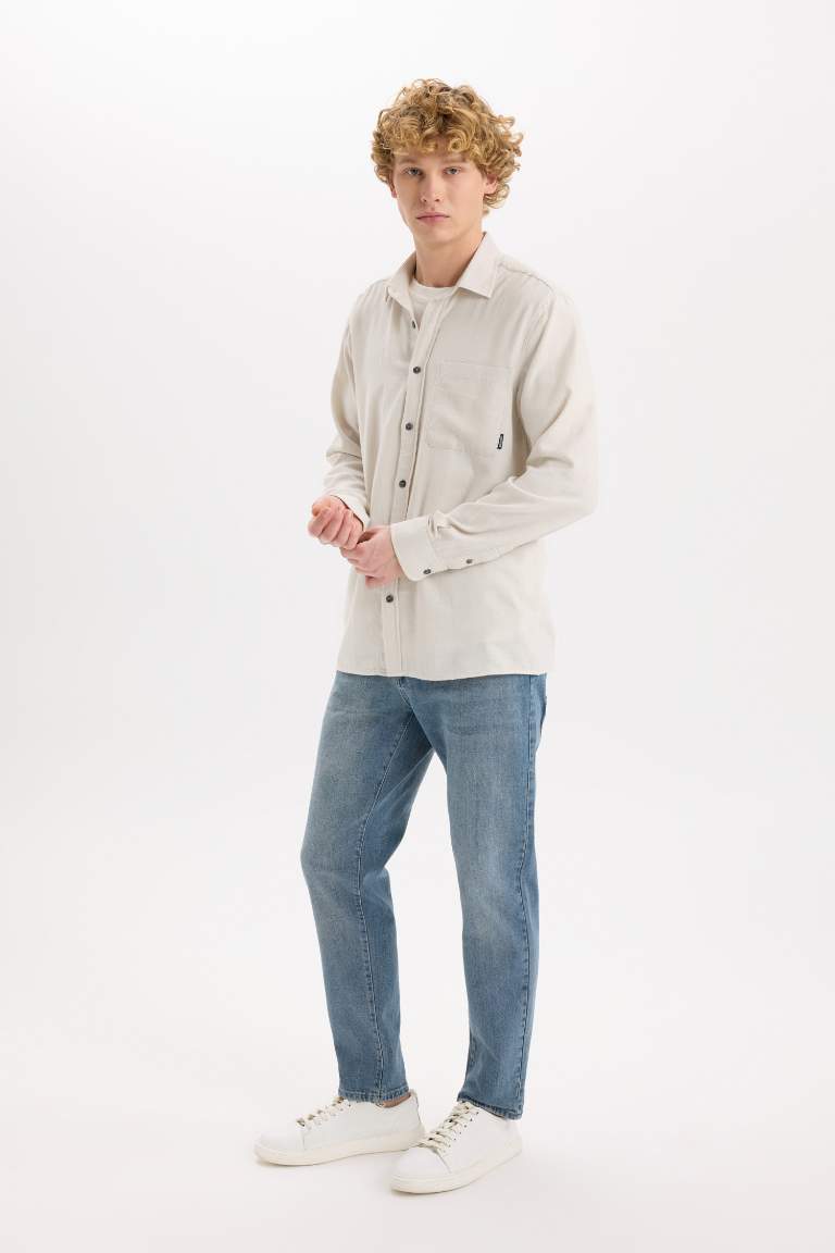 Regular Fit Cotton Long Sleeve Shirt