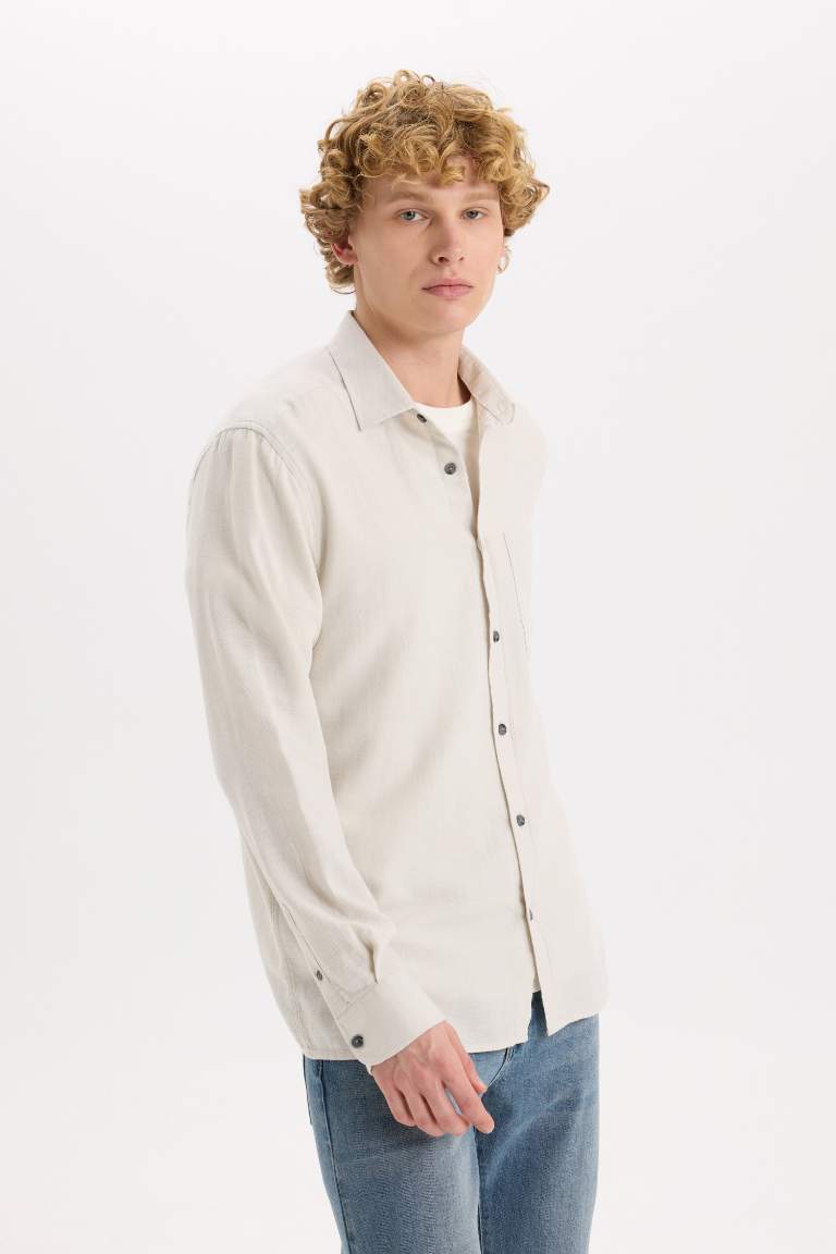 Regular Fit Cotton Long Sleeve Shirt