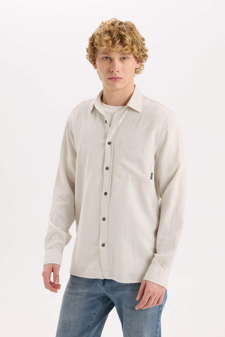 Regular Fit Cotton Long Sleeve Shirt