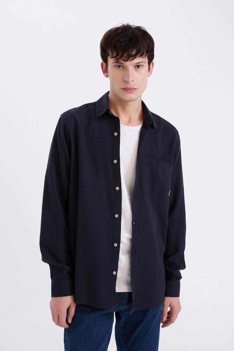 Regular Fit Cotton Long Sleeve Shirt