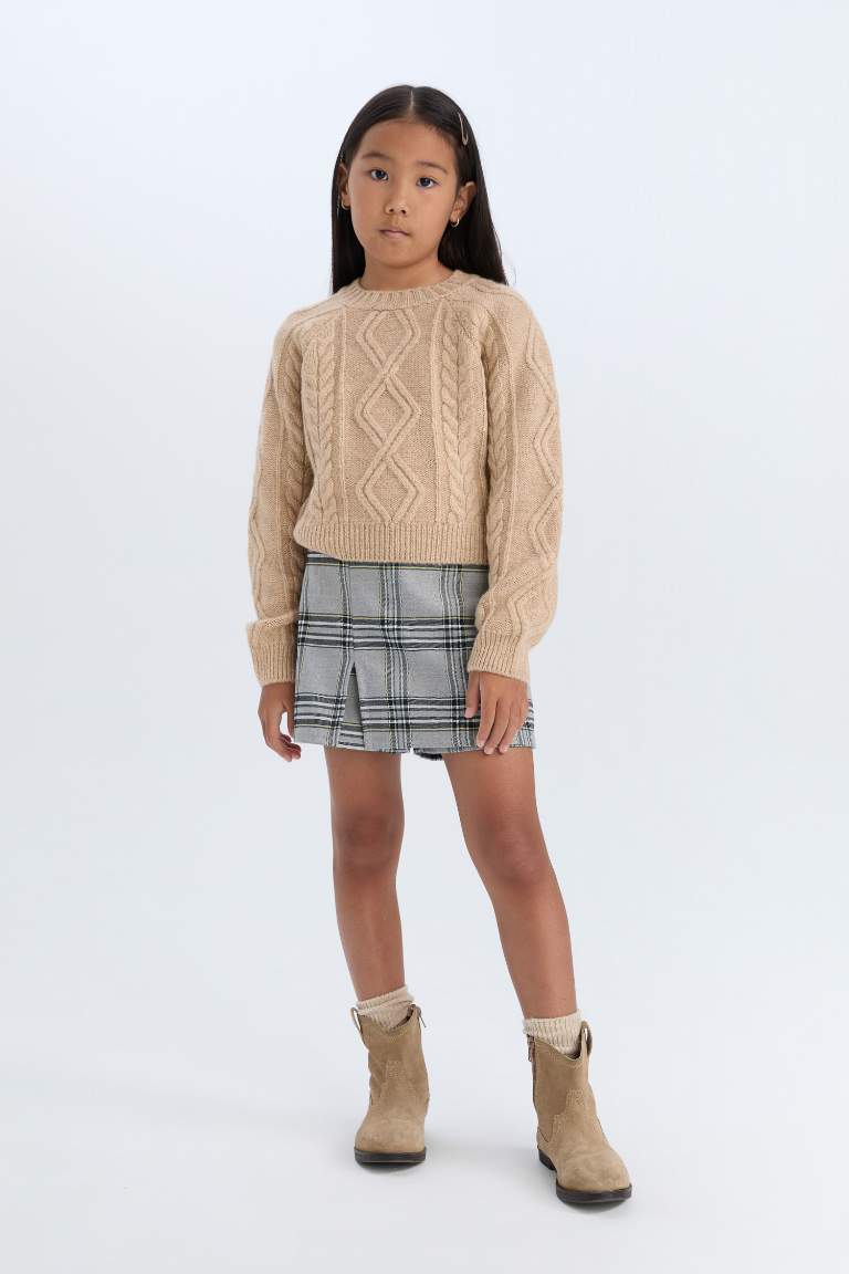 Girl Plaid Short Skort