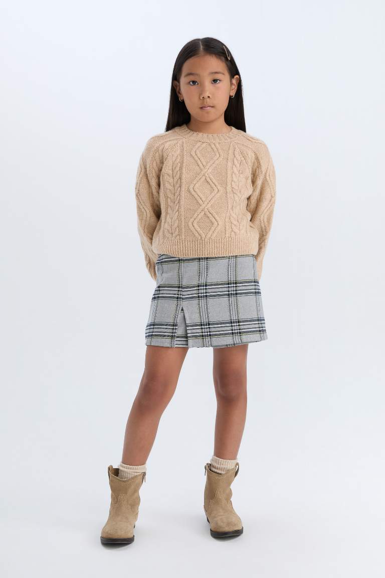 Girl Plaid Short Skort