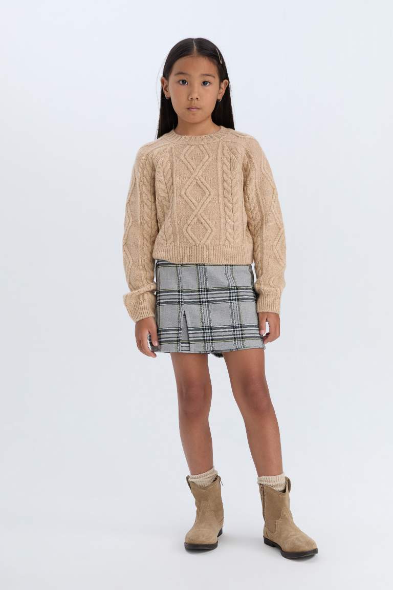 Girl Plaid Short Skort