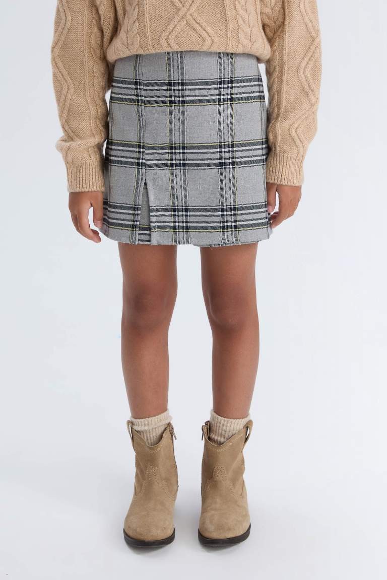 Girl Plaid Short Skort