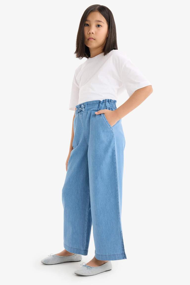 Қыздарға culotte деним Шалбар