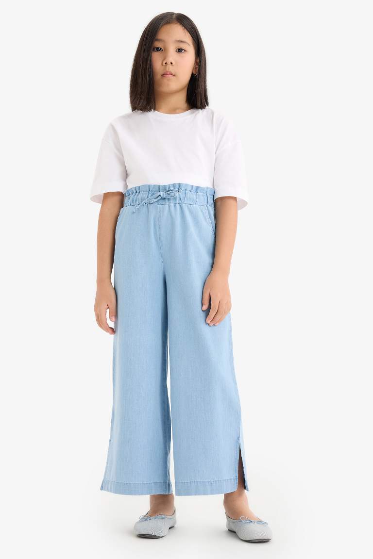 Girl Culotte Wide Leg Jeans