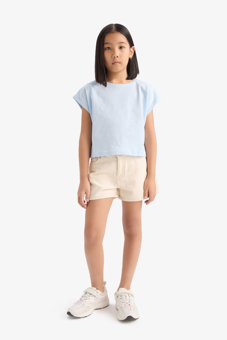 Girl Gabardine Shorts