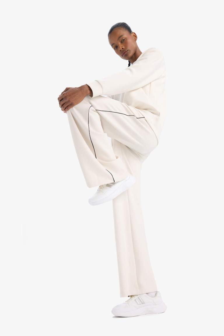 DeFactoFit Wide Leg Geniş Paça Standart Boy Modal Sporcu İnce Pantolon