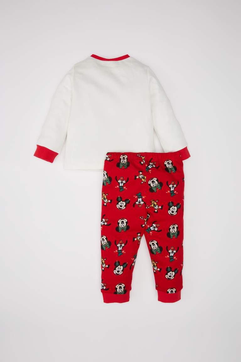 Baby Boy Disney Mickey & Minnie Top Bottom 2 Piece Pajama Set