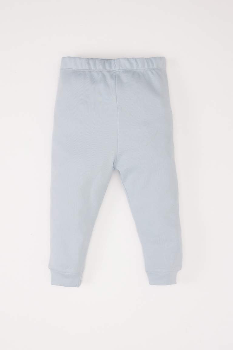 Kız Bebek Pijama Takımı Bisiklet Yaka Unicorn Baskılı Uzun Kollu Üst Beli Lastikli Uzun Alt