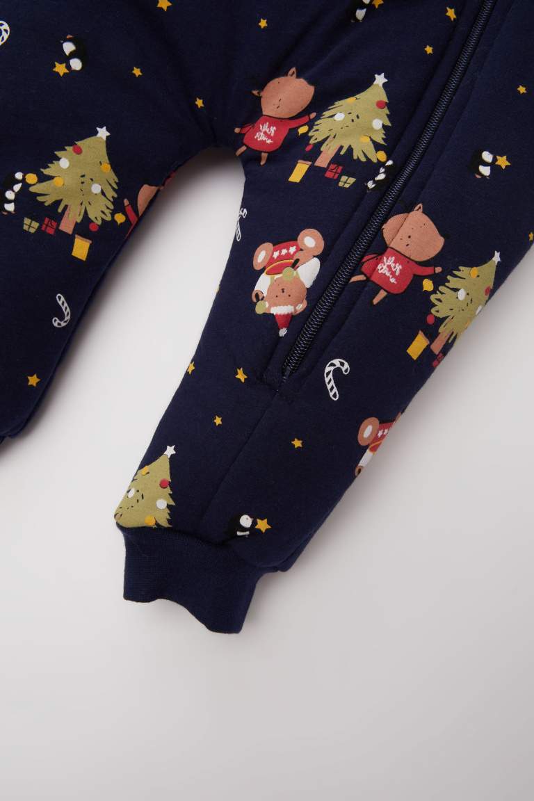 Baby Boy Newborn New Year Printed Cotton Jumpsuit