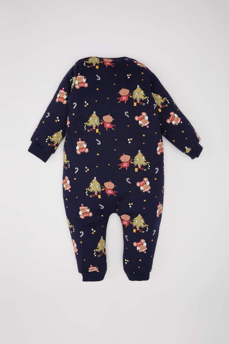 Baby Boy Newborn New Year Printed Cotton Jumpsuit