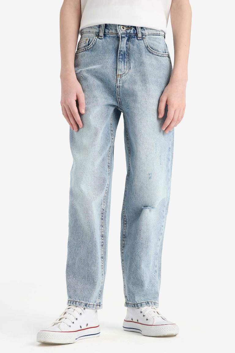 Pantalon Jean à coupe et jambes droites pour garçon