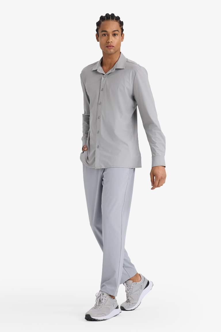 DeFactoFit Slim Fit Dar Kesim Standart Paça Sporcu Jogger Eşofman Altı