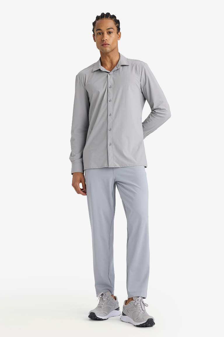 DeFactoFit Slim Fit Dar Kesim Standart Paça Sporcu Jogger Eşofman Altı