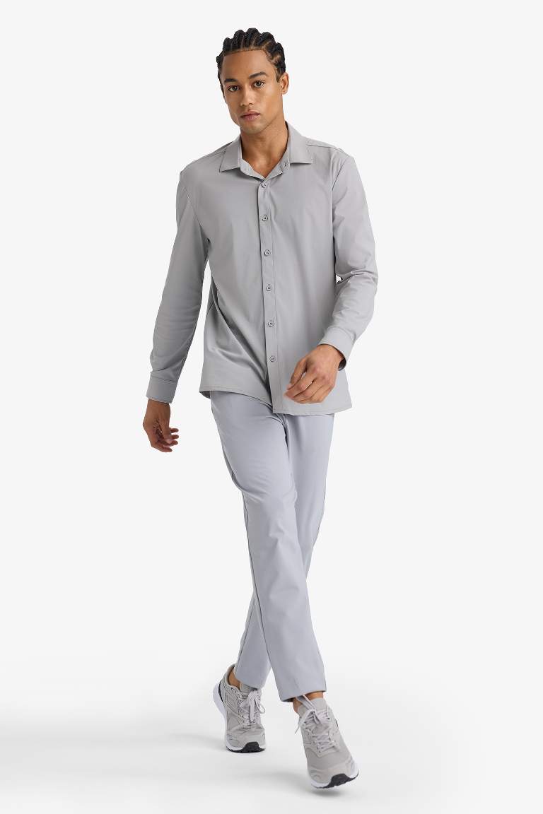 DeFactoFit Slim Fit Dar Kesim Standart Paça Sporcu Jogger Eşofman Altı