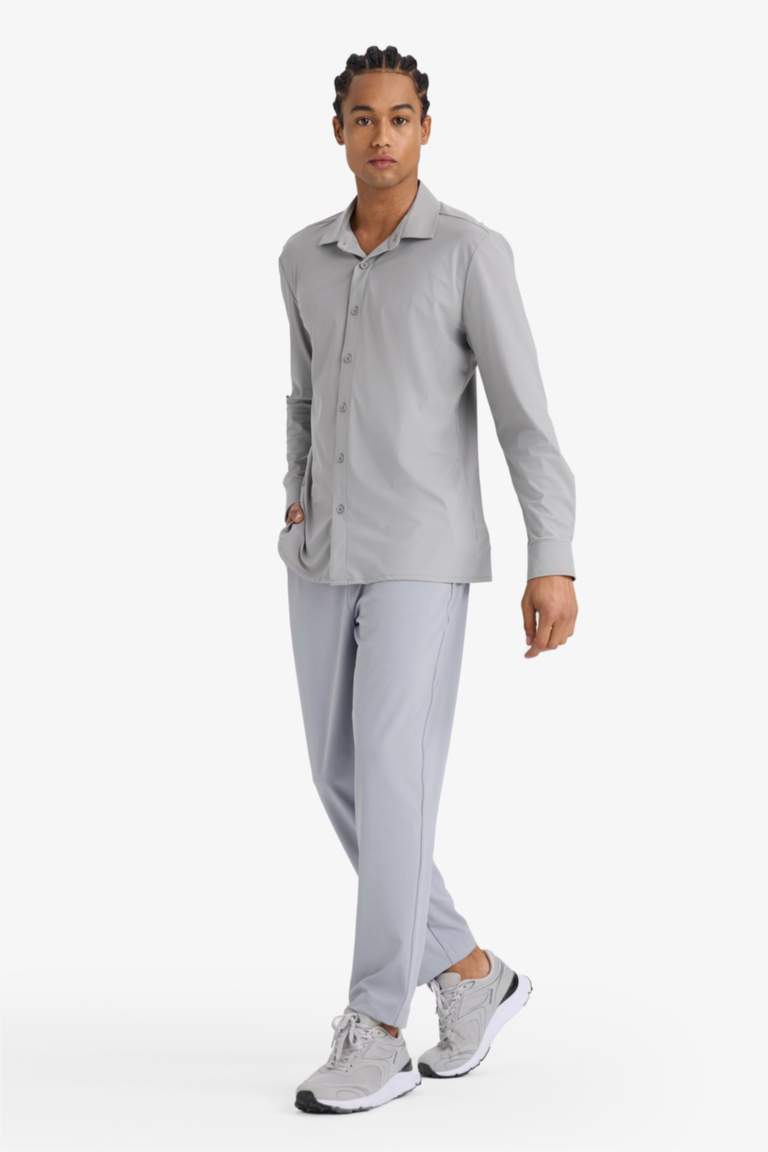 DeFactoFit Slim Fit Dar Kesim Standart Paça Sporcu Jogger Eşofman Altı