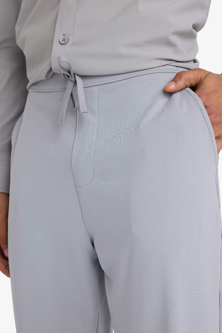 DeFactoFit Slim Fit Dar Kesim Standart Paça Sporcu Jogger Eşofman Altı