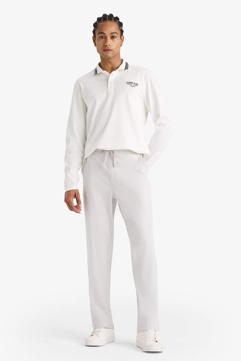 DeFactoFit Slim Fit Dar Kesim Standart Paça Sporcu Jogger Eşofman Altı