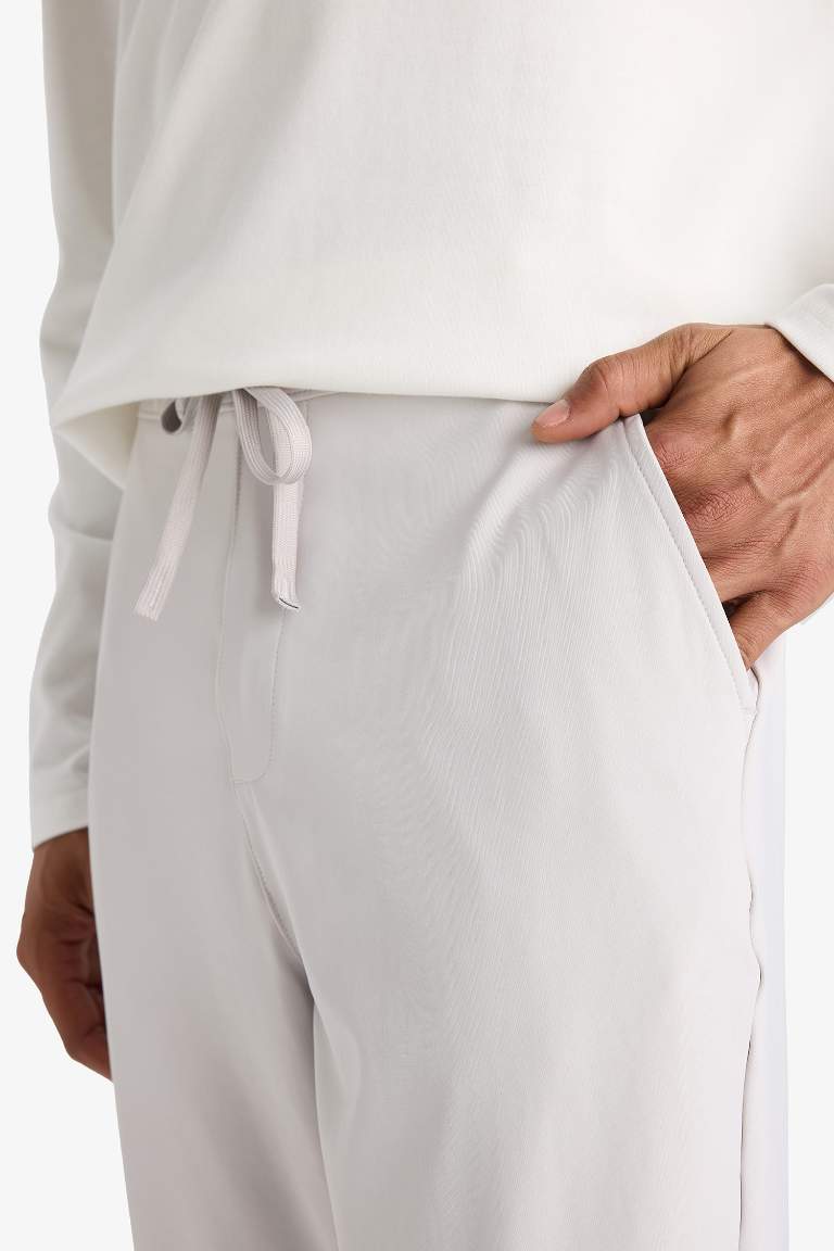 DeFactoFit Slim Fit Dar Kesim Standart Paça Sporcu Jogger Eşofman Altı