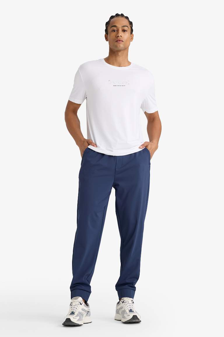DeFactoFit Slim Fit Dar Kesim Standart Paça Sporcu Jogger Eşofman Altı
