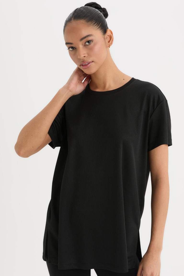 DeFactoFit Oversize Fit Crew Neck Sport T-Shirt