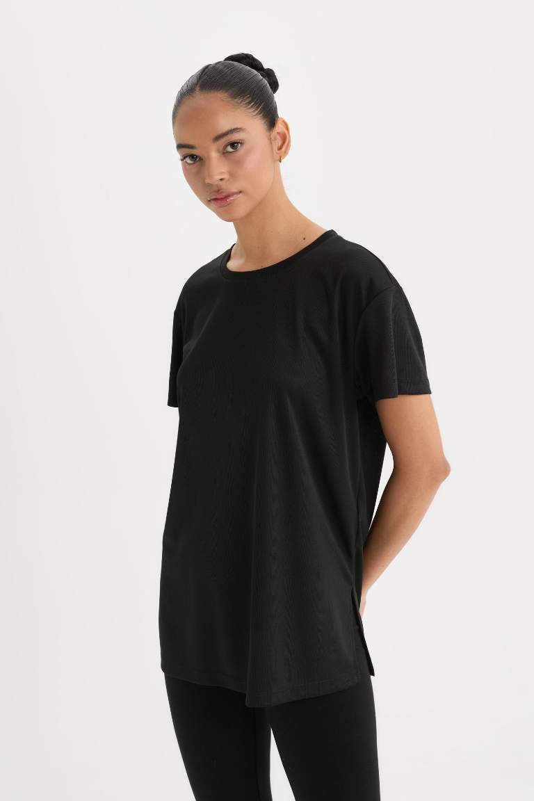 DeFactoFit Oversize Fit Crew Neck Sport T-Shirt