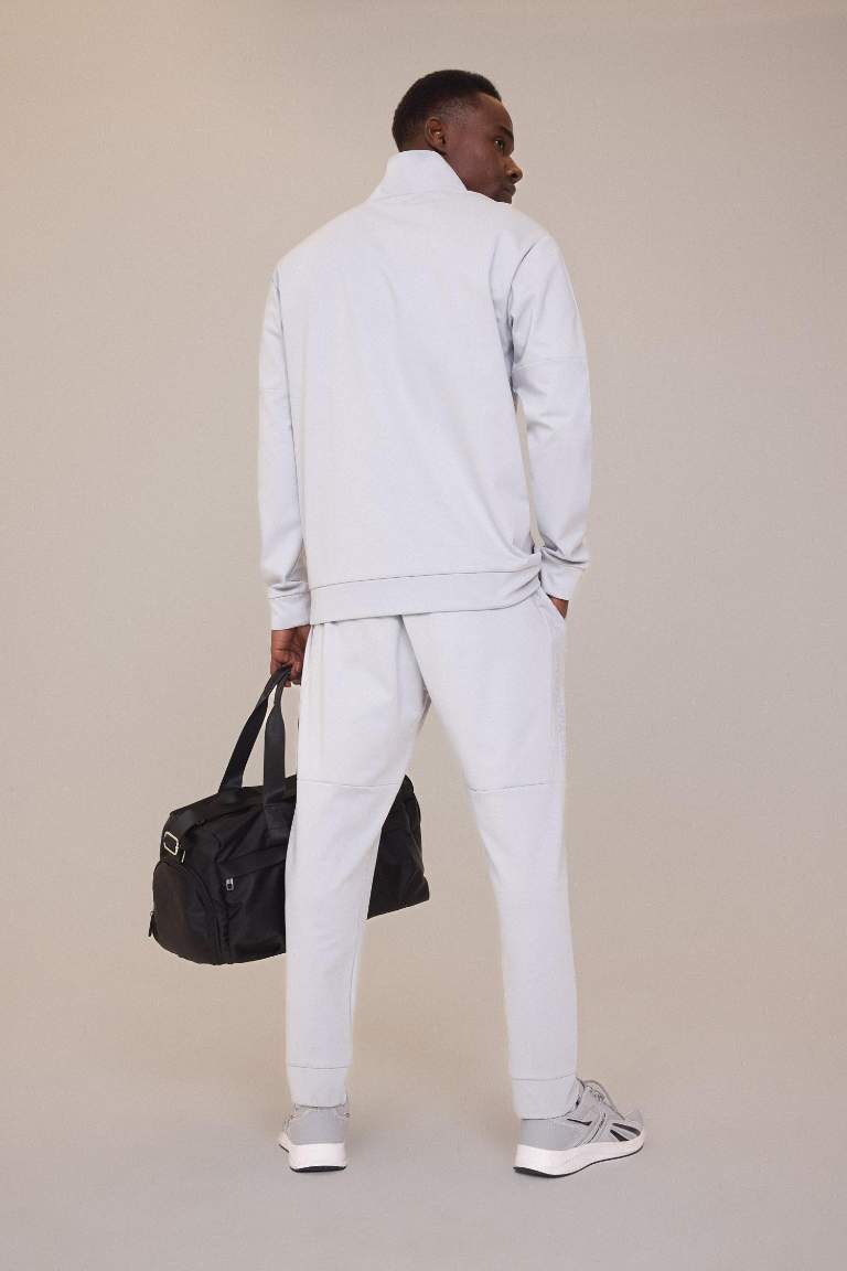 DeFactoFit Sporcu Standart Fit Jogger Eşofman Altı İçi Yumuşak Tüylü Skuba Dalgıç Kumaş