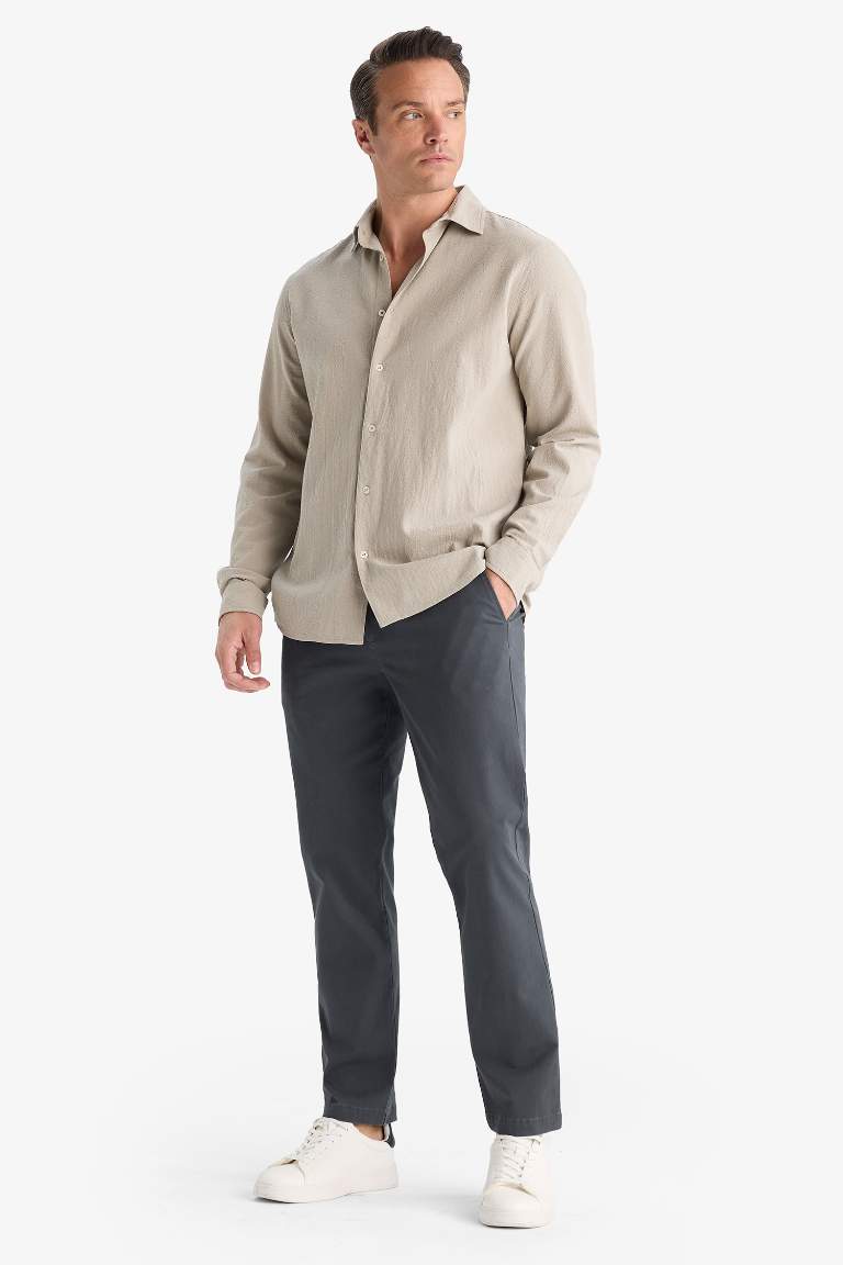 Regular Fit Straight Leg Chino Pants