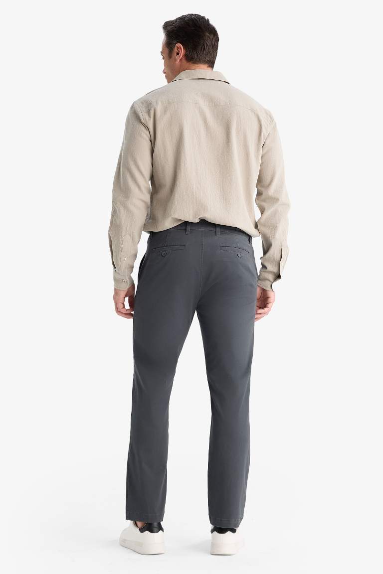 Regular Fit Straight Leg Chino Pants
