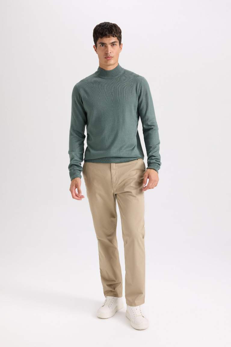 Прямые брюки Chino из канвы
