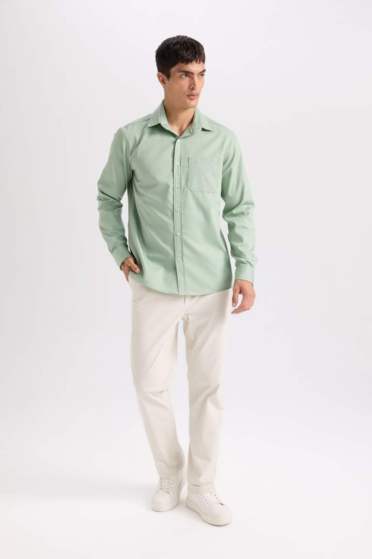 Regular Hem Chino Pants