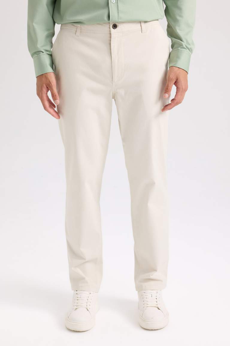 Regular Hem Chino Pants