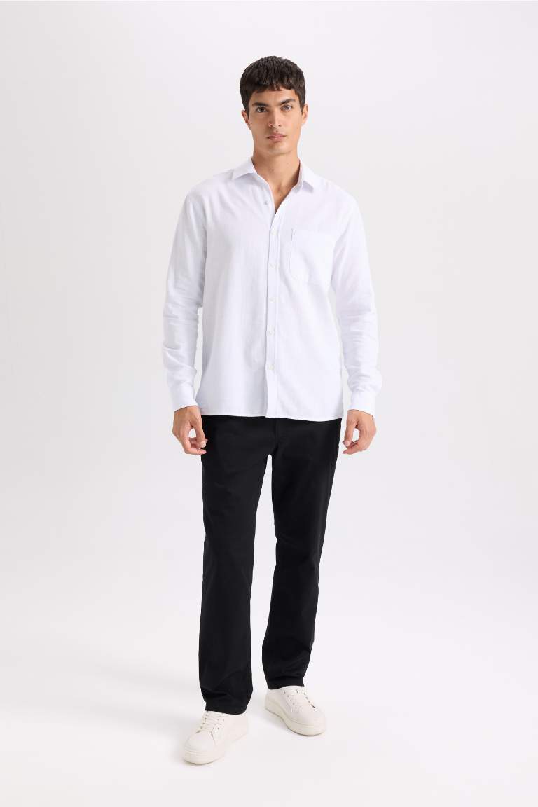 Regular Hem Chino Pants