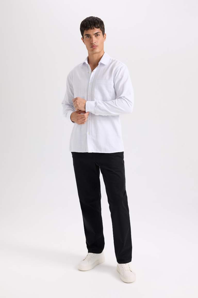 Regular Hem Chino Pants