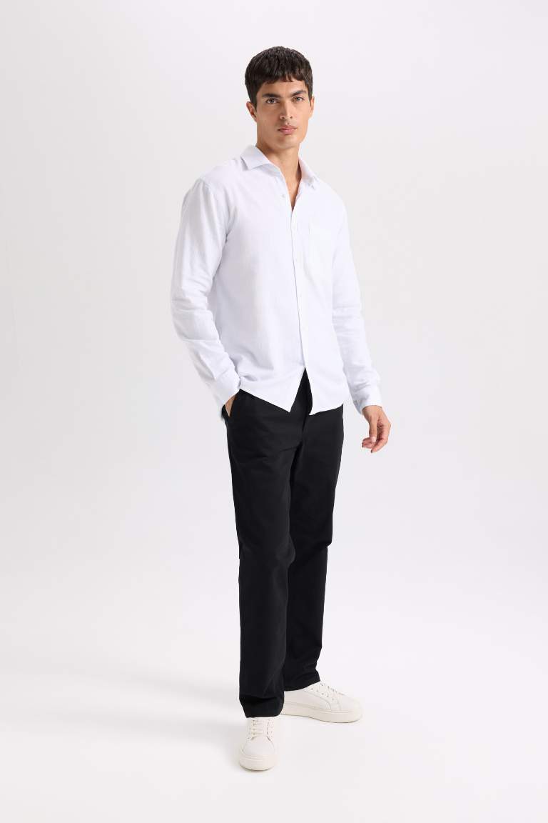 Regular Hem Chino Pants