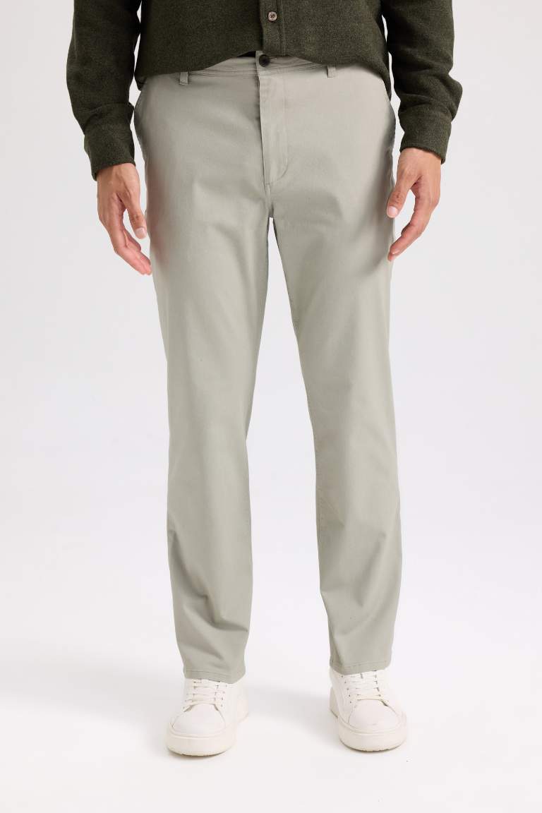 Regular Hem Chino Pants